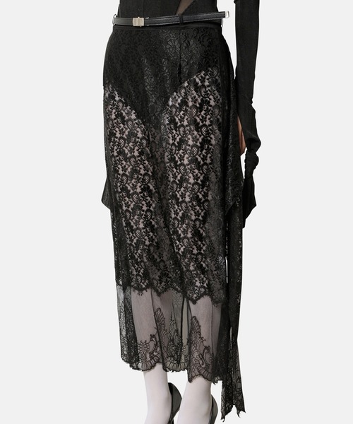 iRENE(アイレネ)の「フォーリングプレートレーススカート / Falling-Plate Lace Skirt(スカート・レディース・ブラック/オフホワイト・36/34/38)」の11枚目の写真
