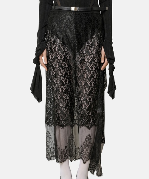 iRENE(アイレネ)の「フォーリングプレートレーススカート / Falling-Plate Lace Skirt(スカート・レディース・ブラック/オフホワイト・36/34/38)」の10枚目の写真