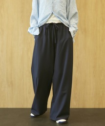 MERLOT | ダブルウエストピンストライプパンツ(スラックス)