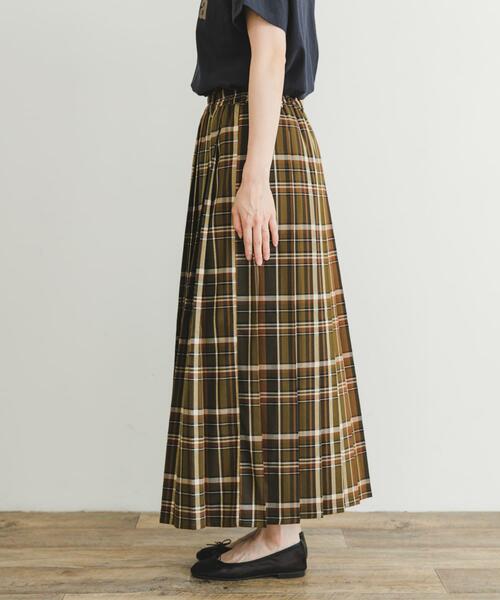 ITEMS URBANRESEARCH（アイテムズ アーバンリサーチ）の「チェックプリーツスカート（スカート・レディース・ネイビー/カーキ/アイボリー/ブラック・FREE）」の10枚目の写真