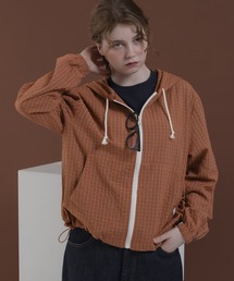 シアサッカージップフーディー
