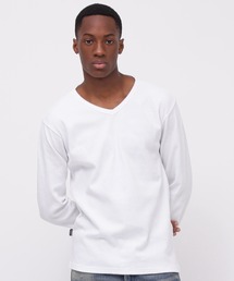 《DAILY/デイリー》MINI WAFFLE V-NECK L/S T-SHIRT / ミニワッフル 長袖 Vネック Tシャツ デイリーウェア / AVIREX / アヴィレックス
