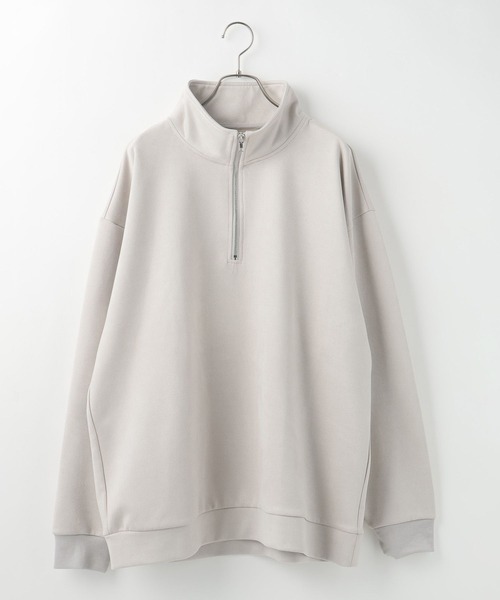 LOWRYS FARM（ローリーズファーム）の「カットスウェードＨＡＬＦＺＩＰ 148804（スウェット・メンズ・グレー/ベージュ/ネイビー・MEDIUM/LARGE）」の20枚目の写真