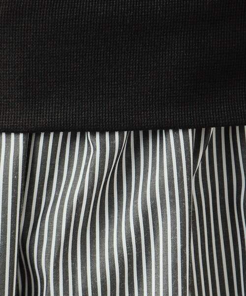 SHOO・LA・RUE（シューラルー）の「◆【洗える】1枚で決まる 素材使いシャツワンピース（ワンピース・レディース・ブラック系2/ネイビー系2・04/03/02）」の6枚目の写真