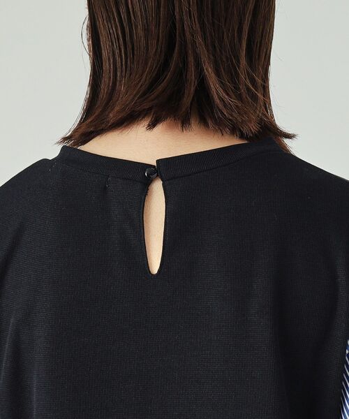 SHOO・LA・RUE（シューラルー）の「◆【洗える】1枚で決まる 素材使いシャツワンピース（ワンピース・レディース・ブラック系2/ネイビー系2・04/03/02）」の15枚目の写真