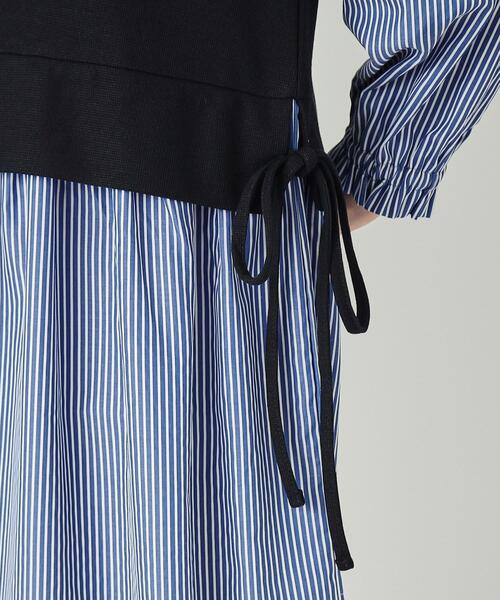 SHOO・LA・RUE（シューラルー）の「◆【洗える】1枚で決まる 素材使いシャツワンピース（ワンピース・レディース・ブラック系2/ネイビー系2・04/03/02）」の17枚目の写真