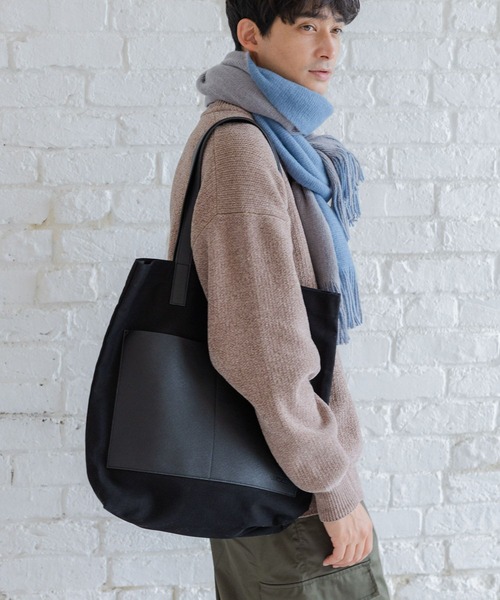 LAKOLE（ラコレ）の「キャンバスコンビトートバッグ / 138661（トート