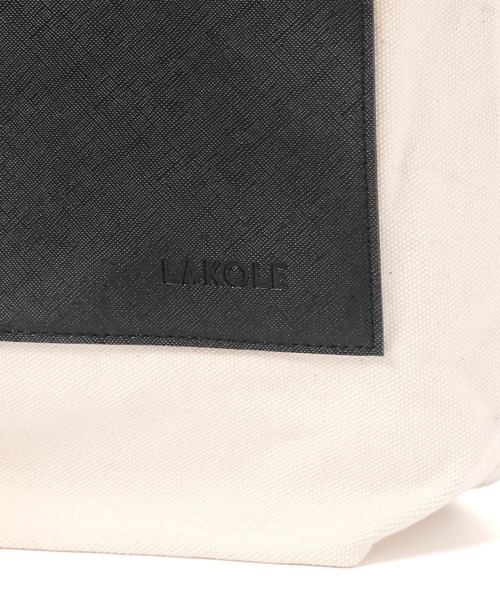 kaz　同梱用 LAKOLE（ラコレ）の「キャンバスコンビトートバッグ / 138661（トート