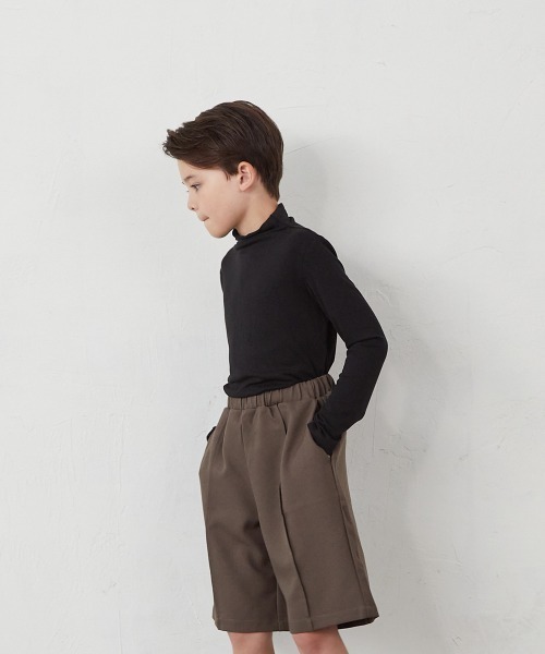 riziere（リジェール）の「シームレスハイネックプルオーバー（Tシャツ/カットソー・キッズ・ホワイト/ブラック・90/100/110/120/130/140/150）」の3枚目の写真