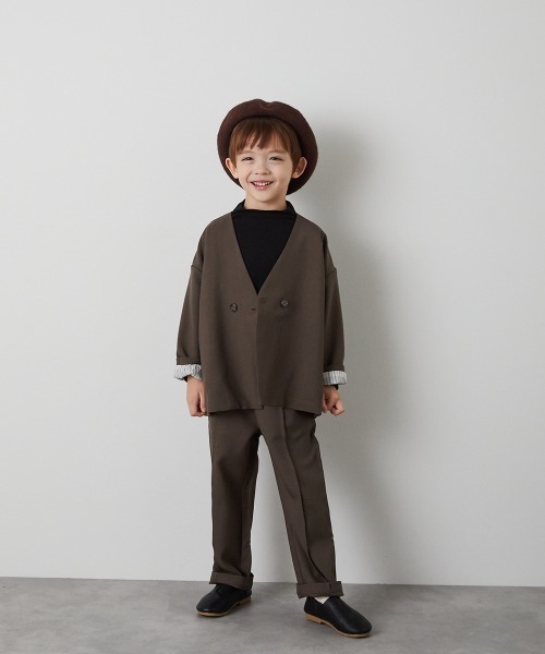 riziere（リジェール）の「シームレスハイネックプルオーバー（Tシャツ/カットソー・キッズ・ホワイト/ブラック・90/100/110/120/130/140/150）」の5枚目の写真