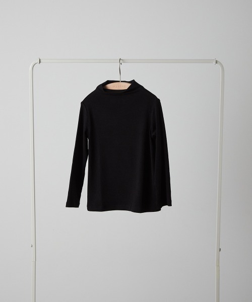 riziere（リジェール）の「シームレスハイネックプルオーバー（Tシャツ/カットソー・キッズ・ホワイト/ブラック・90/100/110/120/130/140/150）」の6枚目の写真