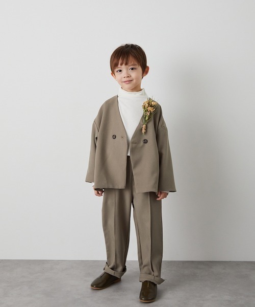 riziere（リジェール）の「シームレスハイネックプルオーバー（Tシャツ/カットソー・キッズ・ホワイト/ブラック・90/100/110/120/130/140/150）」の14枚目の写真