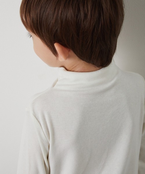 riziere（リジェール）の「シームレスハイネックプルオーバー（Tシャツ/カットソー・キッズ・ホワイト/ブラック・90/100/110/120/130/140/150）」の17枚目の写真