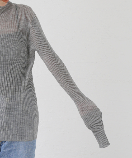 Deuxieme Classe *rib タートル　リブニット プルオーバー 追加 Basic Rib タートルネックプルオーバー（ニット/セーター