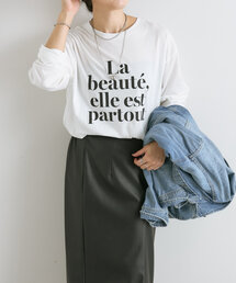RIVE DROITE | 【大人見えロゴT】La Beaute ロンTee(Tシャツ/カットソー)