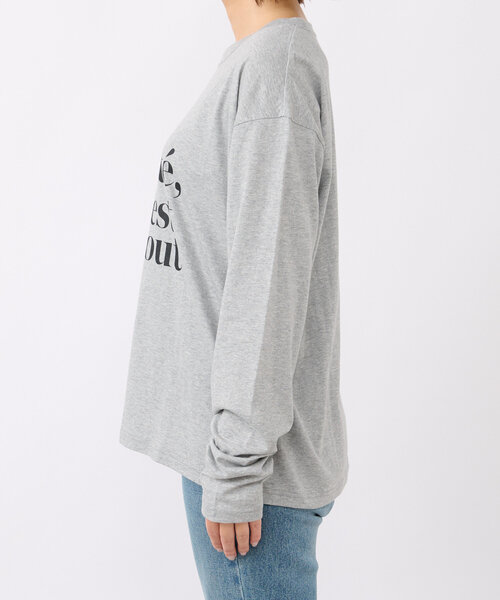 RIVE DROITE（リヴドロワ）の「【大人見えロゴT】La Beaute ロンTee（Tシャツ/カットソー・レディース・ベージュ/グレー/オフホワイト・FREE）」の22枚目の写真