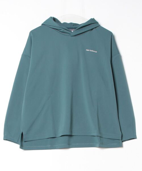 NEW BALANCE(ニューバランス)の「【別注】ニューバランス New Balance THE CITY ダブルフェイスフーディ 限定コラボ(パーカー・レディース・オフホワイト/グリーン・M/L)」の1枚目の写真