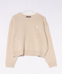 ALAND | 【UNISEX】ALAND／Aロゴクルーニットプルオーバー(ニット/セーター)