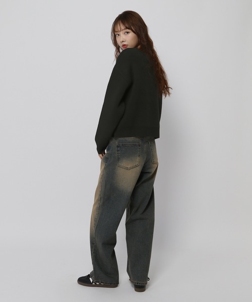 ALAND（エーランド）の「【UNISEX】ALAND／Aロゴクルーニットプル