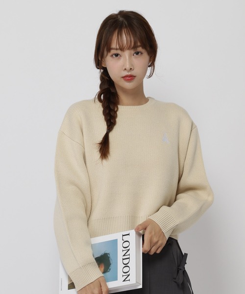 ALAND（エーランド）の「【UNISEX】ALAND／Aロゴクルーニットプル