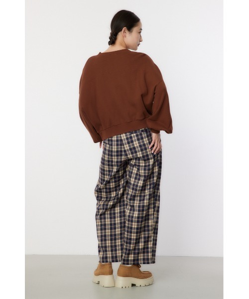 RODEO CROWNS WIDE BOWL（ロデオクラウンズワイドボウル）の「WYOMING SW TOPS（スウェット・レディース・ブラウン/ピンク/グレー×ホワイト/ブルー・FREE）」の10枚目の写真