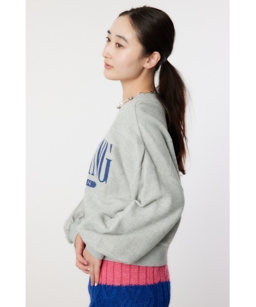 RODEO CROWNS WIDE BOWL（ロデオクラウンズワイドボウル）の「WYOMING SW TOPS（スウェット・レディース・ブラウン/ピンク/グレー×ホワイト/ブルー・FREE）」の12枚目の写真