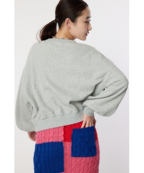 RODEO CROWNS WIDE BOWL（ロデオクラウンズワイドボウル）の「WYOMING SW TOPS（スウェット・レディース・ブラウン/ピンク/グレー×ホワイト/ブルー・FREE）」の13枚目の写真