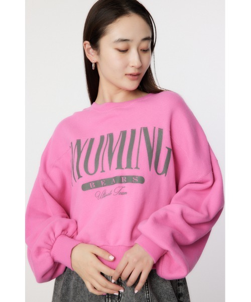 RODEO CROWNS WIDE BOWL（ロデオクラウンズワイドボウル）の「WYOMING SW TOPS（スウェット・レディース・ブラウン/ピンク/グレー×ホワイト/ブルー・FREE）」の16枚目の写真