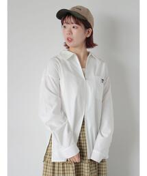 ehka sopo | ジップアップシャツ(シャツ/ブラウス)