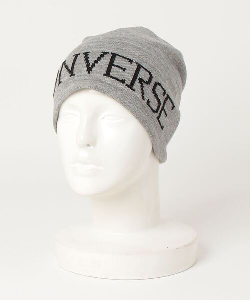 CONVERSE（コンバース）の「CONVERSE（コンバース）ジャガードロゴニットビーニー/ニット帽/ニットキャップ メンズ レディース（ニットキャップ/ビーニー・レディース・ピンク/グレー/ブラック・FREE）」の15枚目の写真