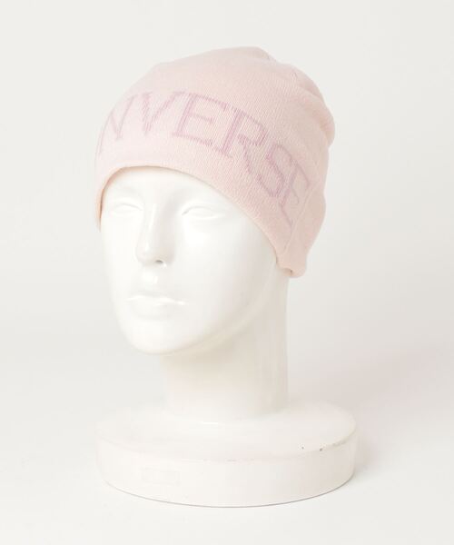 CONVERSE（コンバース）の「CONVERSE（コンバース）ジャガードロゴニットビーニー/ニット帽/ニットキャップ メンズ レディース（ニットキャップ/ビーニー・レディース・ピンク/グレー/ブラック・FREE）」の16枚目の写真