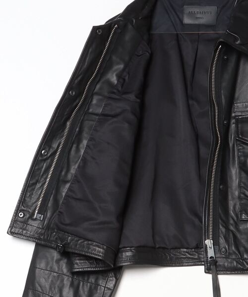 ALLSAINTS（オールセインツ）の「CLAY FUNNEL NECK CROPPED LEATHER