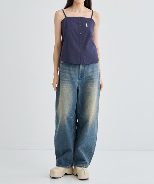 BASICKS(ベイシックス)の「【BASICKS/ベーシックス】Cut-out Thomas Mason Shirt/カットオフシャツ(シャツ/ブラウス・レディース・ライトブルー/レッド・S)」の7枚目の写真