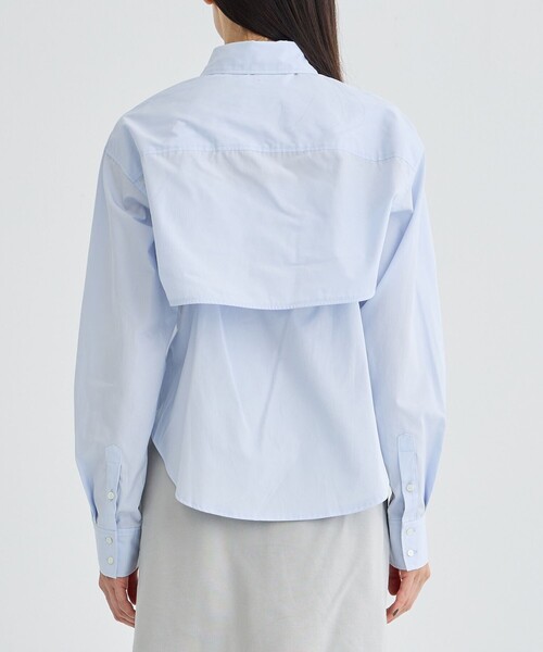 BASICKS(ベイシックス)の「【BASICKS/ベーシックス】Cut-out Thomas Mason Shirt/カットオフシャツ(シャツ/ブラウス・レディース・ライトブルー/レッド・S)」の21枚目の写真