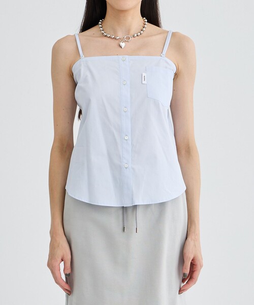 BASICKS(ベイシックス)の「【BASICKS/ベーシックス】Cut-out Thomas Mason Shirt/カットオフシャツ(シャツ/ブラウス・レディース・ライトブルー/レッド・S)」の20枚目の写真