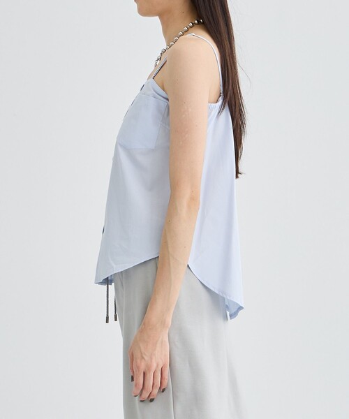 BASICKS(ベイシックス)の「【BASICKS/ベーシックス】Cut-out Thomas Mason Shirt/カットオフシャツ(シャツ/ブラウス・レディース・ライトブルー/レッド・S)」の19枚目の写真