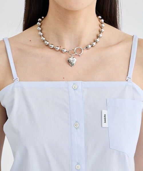 BASICKS(ベイシックス)の「【BASICKS/ベーシックス】Cut-out Thomas Mason Shirt/カットオフシャツ(シャツ/ブラウス・レディース・ライトブルー/レッド・S)」の12枚目の写真