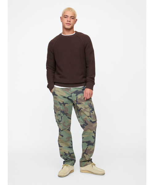 GAP(ギャップ)の「クルーネック ガーターニットセーター(ニット/セーター・メンズ・ブルー/グレー/レッド/ブラウン・L/S/M/XL/XS)」の9枚目の写真