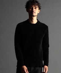 ダブルフェイスモールモックネックニット