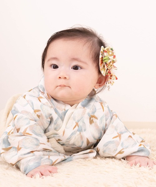 【セール】3WAY ちりめん 2ピース袴ロンパース（着物）｜SweetMommy（スウィートマミー）