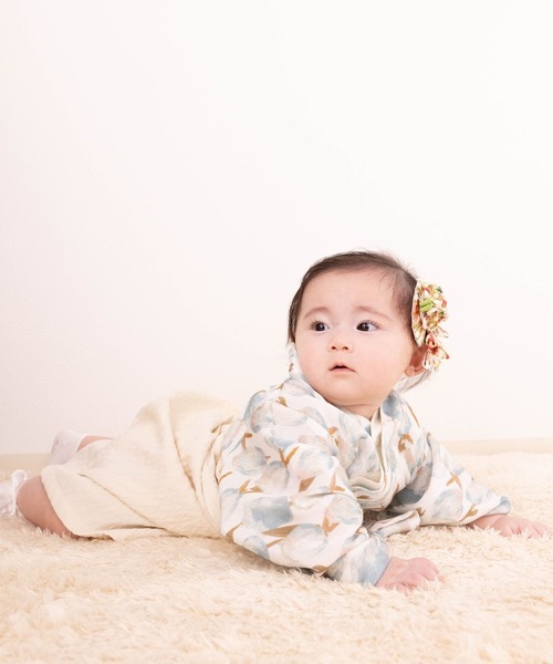 【セール】3WAY ちりめん 2ピース袴ロンパース（着物）｜SweetMommy（スウィートマミー）