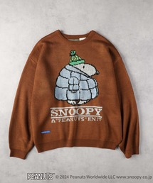 Cachette ニット　セーター　ニット　スヌーピー PEANUTS×FREAK'S STORE WEBオリジナルジャガードニット
