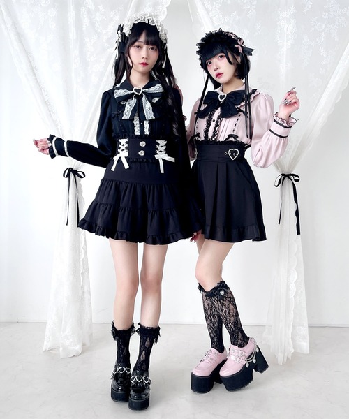 DearMyLove(ディアマイラブ)の「はしごレースリボンフリルブラウス(シャツ/ブラウス・レディース・ホワイト/ライトピンク/ブルーグレー/ピンク系その他/ブラック・MEDIUM/LARGE/LL/3L)」の19枚目の写真