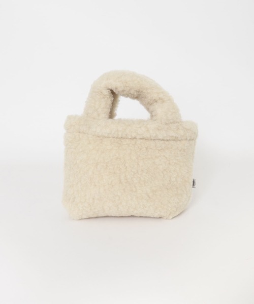 COLD BREAKER（コールドブレーカー）の「『別注』Cold Breaker×DOORS　ボアバッグ（ハンドバッグ・レディース・ベージュ/ダークブラウン・FREE）」の3枚目の写真