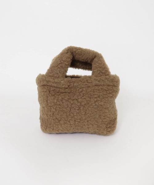 COLD BREAKER（コールドブレーカー）の「『別注』Cold Breaker×DOORS　ボアバッグ（ハンドバッグ・レディース・ベージュ/ダークブラウン・FREE）」の4枚目の写真