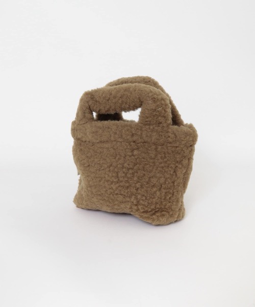 COLD BREAKER（コールドブレーカー）の「『別注』Cold Breaker×DOORS　ボアバッグ（ハンドバッグ・レディース・ベージュ/ダークブラウン・FREE）」の5枚目の写真