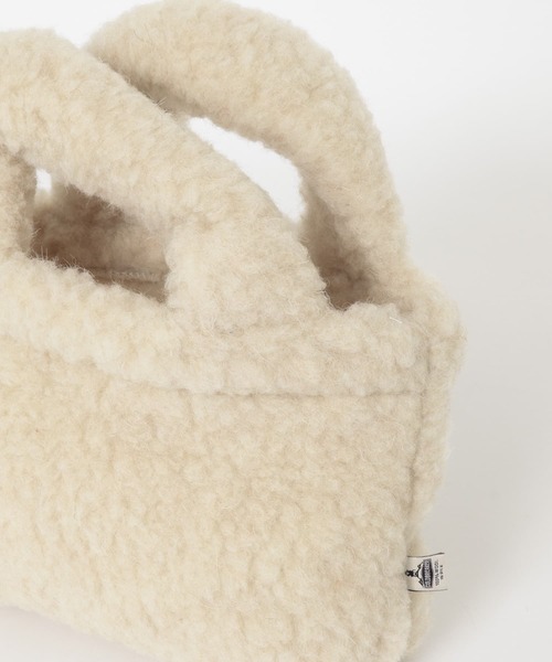 COLD BREAKER（コールドブレーカー）の「『別注』Cold Breaker×DOORS　ボアバッグ（ハンドバッグ・レディース・ベージュ/ダークブラウン・FREE）」の9枚目の写真