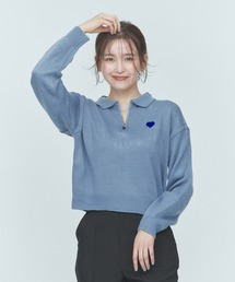 BLUE×PALANG（ブルーパラン）の「【ZOZOTOWN限定カラー】HEART ZIP KNIT（ニット/セーター）」