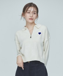 BLUE×PALANG（ブルーパラン）の「【ZOZOTOWN限定カラー】HEART ZIP KNIT（ニット/セーター）」