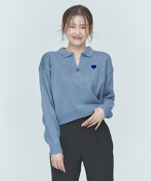セール】【ZOZOTOWN限定カラー】HEART ZIP KNIT（ニット/セーター
